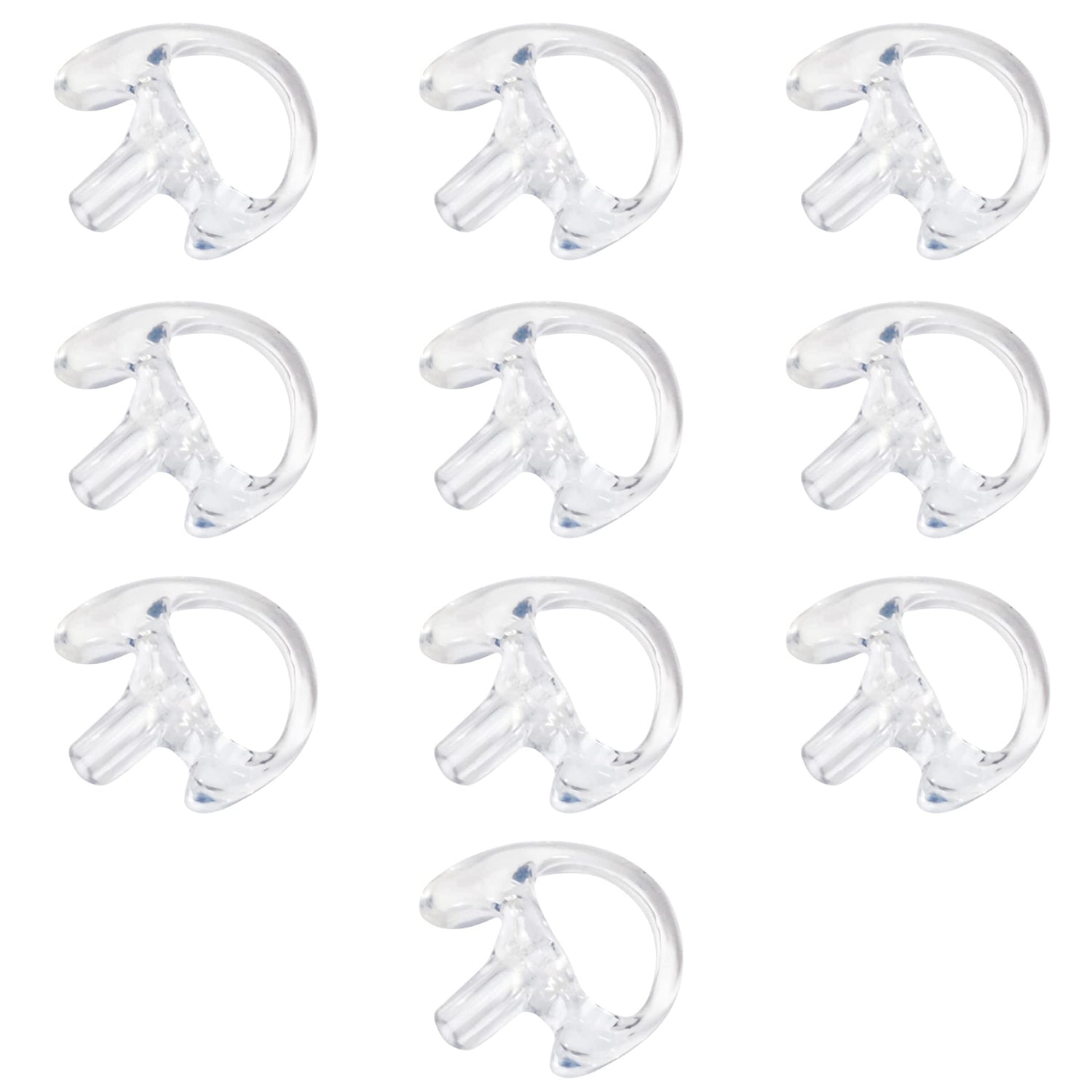 Clear RIGHT Medium Replacement Earmold Earbud for Two-Way Radios