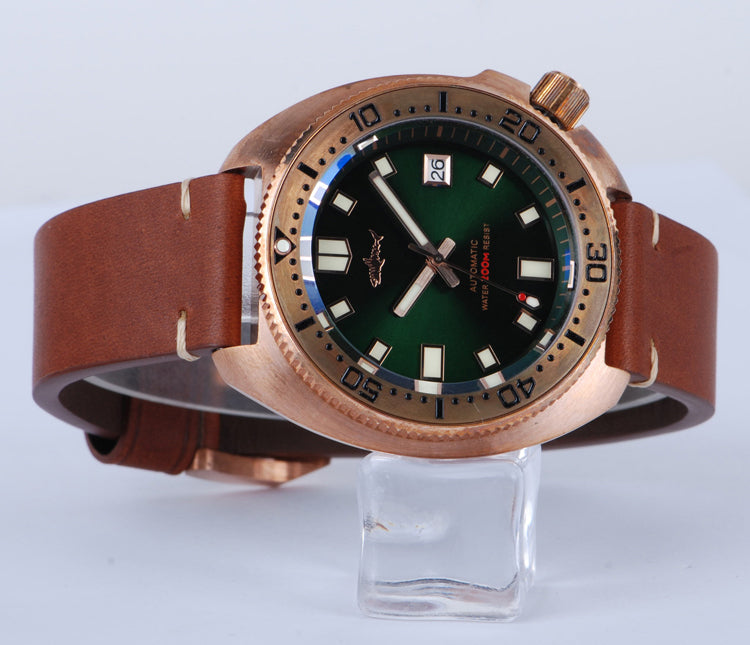 Heimdallr watch deal cusn8 bronze turtle dive watch men