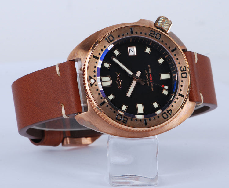 Heimdallr watch deal cusn8 bronze turtle dive watch men