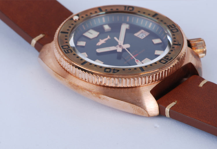 Heimdallr watch deal cusn8 bronze turtle dive watch men