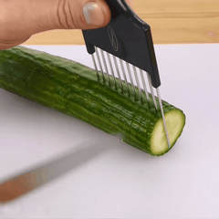 Food Slice Assistant Vegetable Holder Stainless Steel Onion Cutter Onion  Chop Fruit Vegetables Cutter Slicer Tomato Cutter Knife - AliExpress Home &  Garden