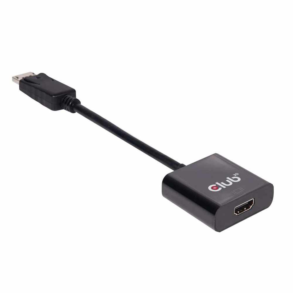 Club3D DisplayPort 1.2 Male to HDMI 2.0 Female 4K 60HZ UHD/3D Active Adapter