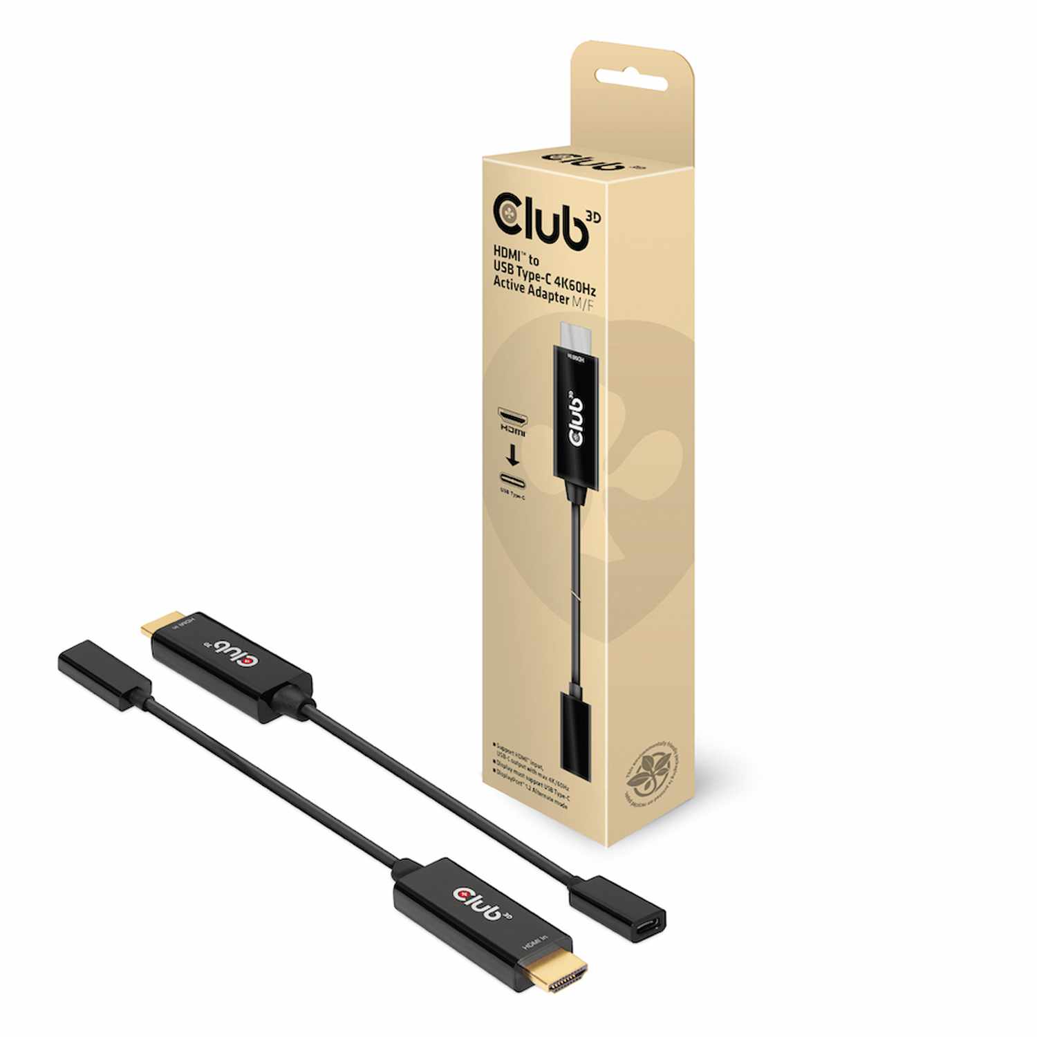 Club3D HDMI to USB-C 4K60Hz Active Adapter M/F