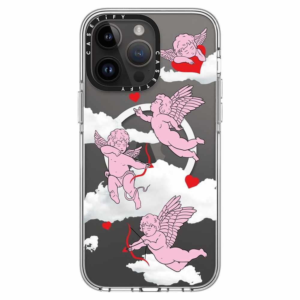 Casetify Impact Case with MagSafe iPhone 14 Pro Max Cherubs