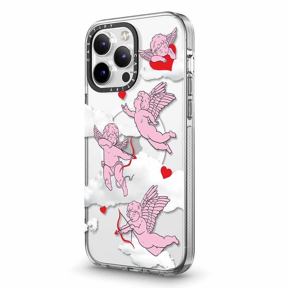 Casetify Impact Case with MagSafe iPhone 14 Pro Max Cherubs