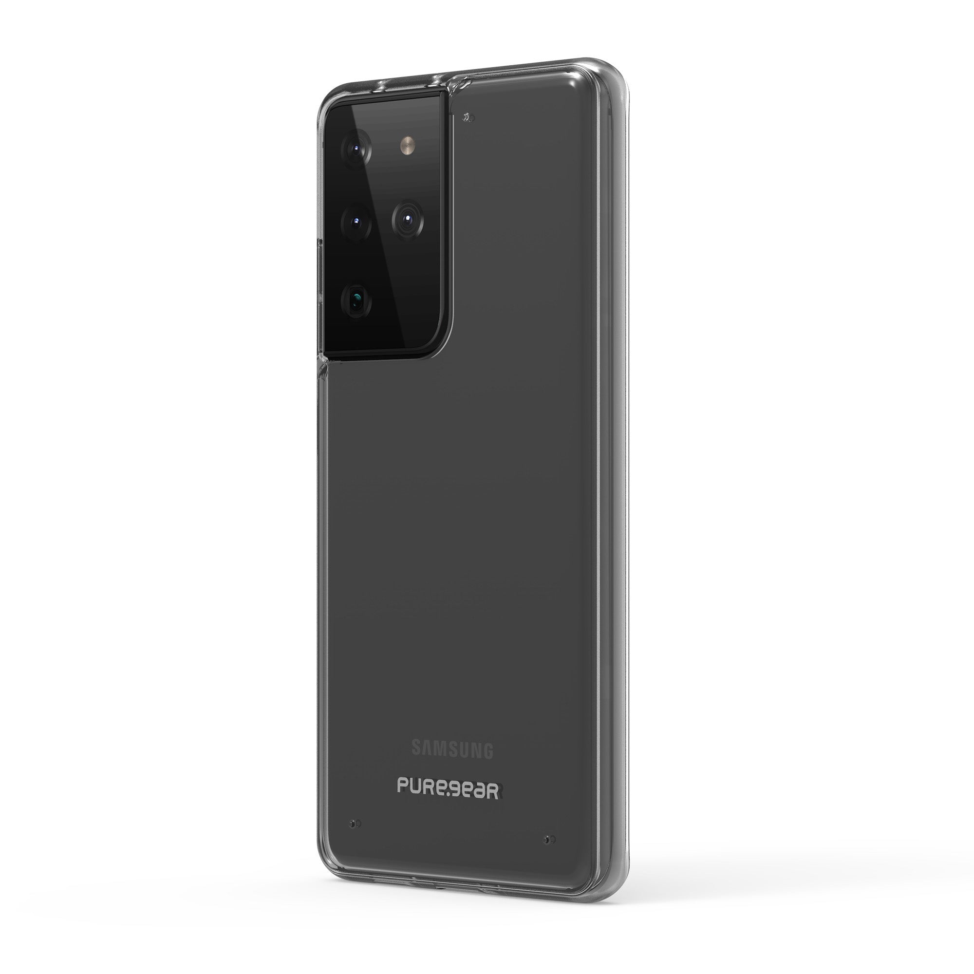 PureGear Samsung Galaxy S21 Ultra 5G Clear Slim Shell Case w/Anti-ing Coating