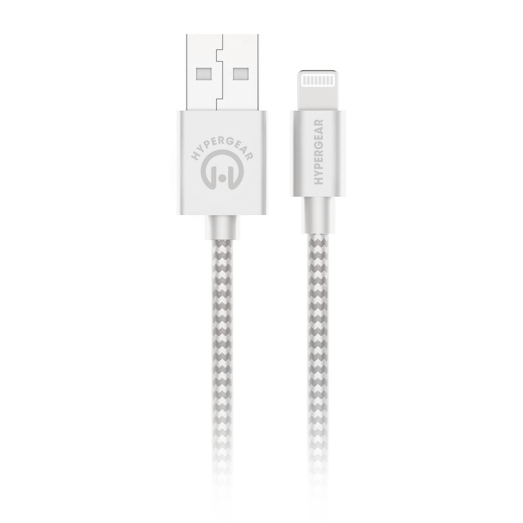 HyperGear 4 ft. (120cm) USB-A to Lightning Braided Charge and Sync Cable -