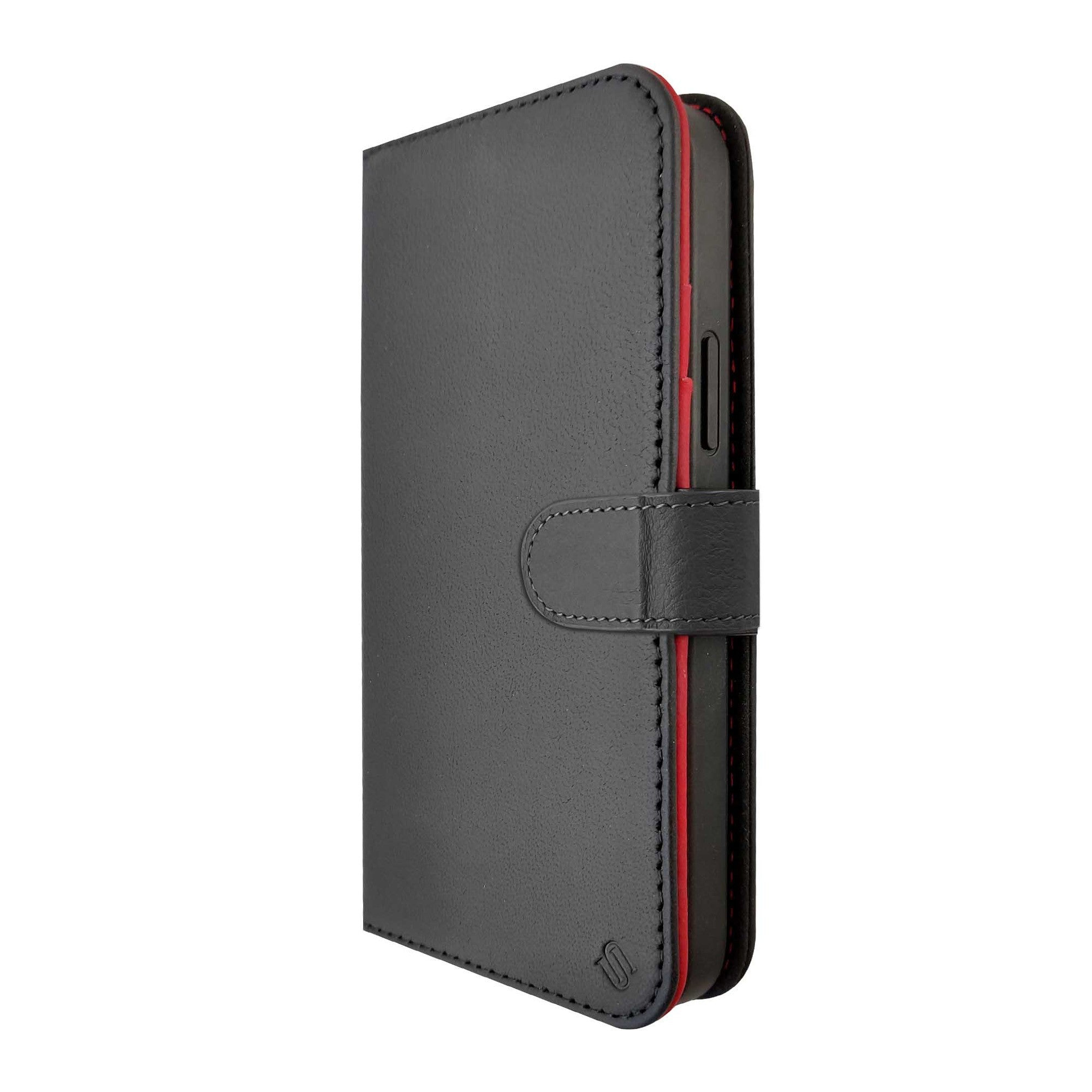 Uunique London iPhone 15 Pro Uunique 2-in-1 Leather Folio & Detachable Back MagSafe Case - /Red