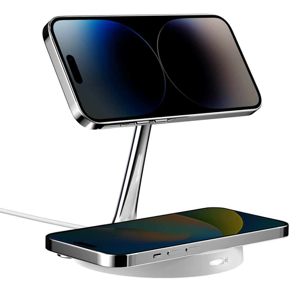 SwitchEasy MagPower 2-in-1 Wireless Charging Stand with MagSafe