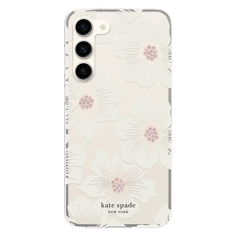 Kate Spade Protective Hardshell Case Galaxy S23+ Hollyhock Floral /Cream