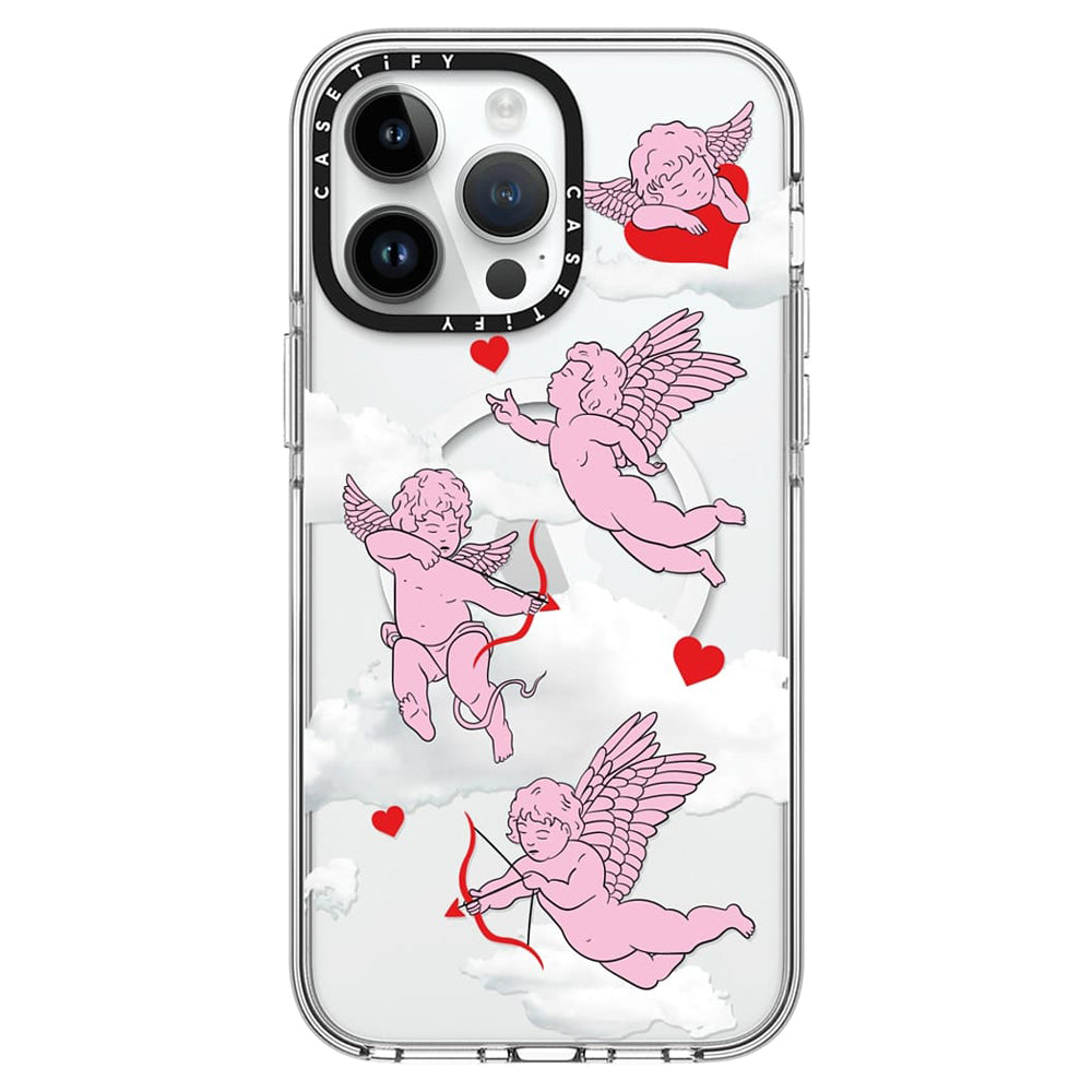 Casetify Impact Case with MagSafe iPhone 14 Pro Max Cherubs