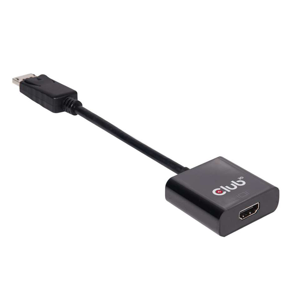 Club3D DisplayPort 1.2 Male to HDMI 2.0 Female 4K 60HZ UHD/3D Active Adapter