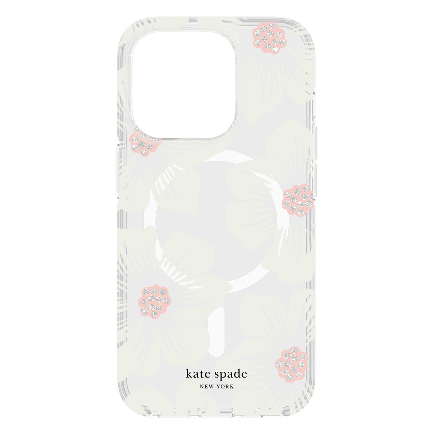 Kate Spade Protective Case for MagSafe iPhone 15 Pro Hollyhock Floral