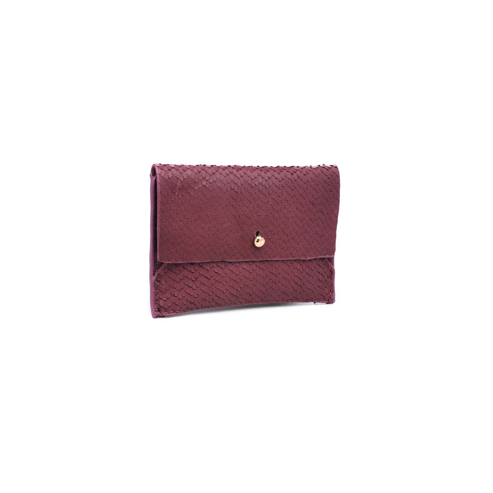 Elle Lizard Burgundy Wallet