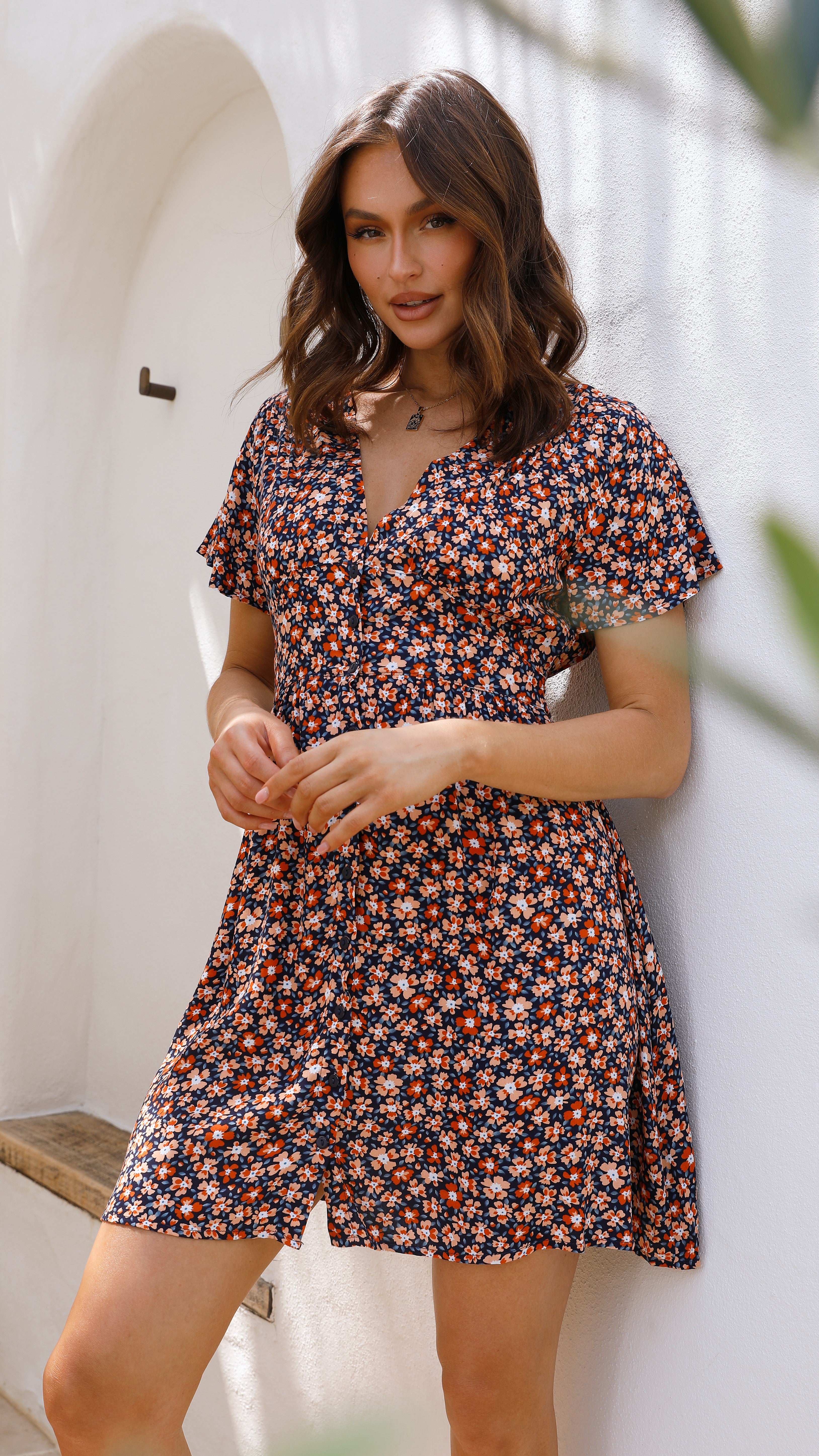 Nina Mini Dress - Daisy Print