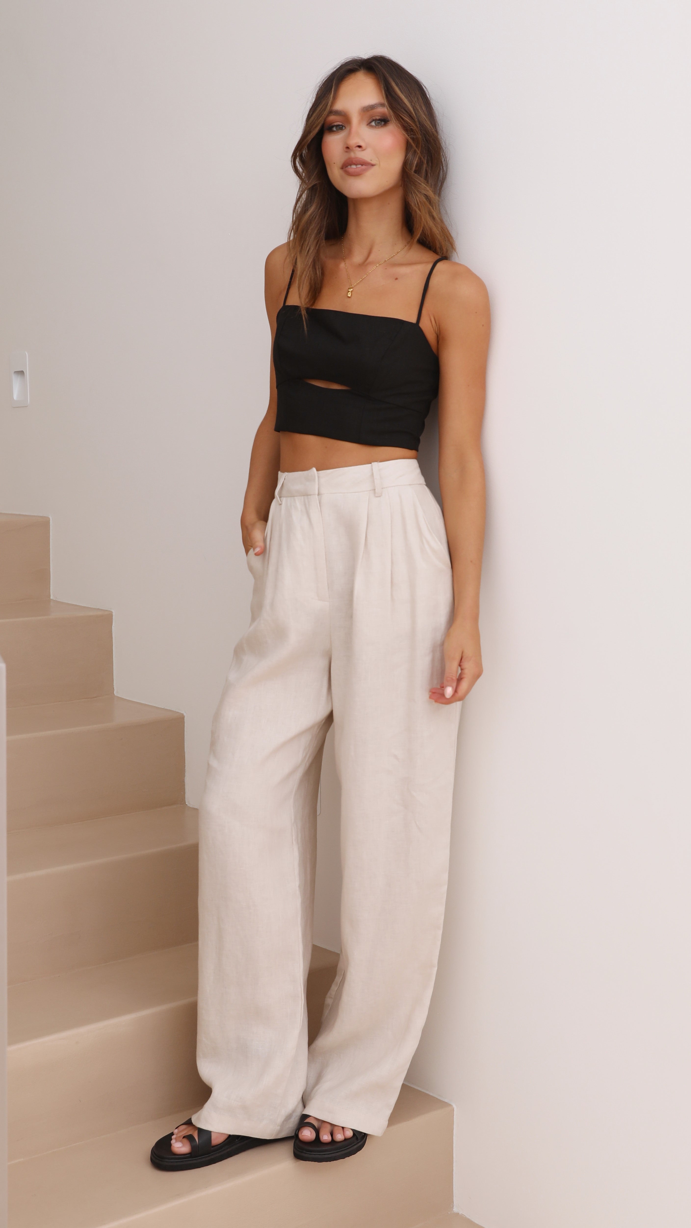 Serrima Crop Top - Black