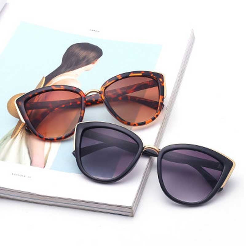 Cateye Sunglasses Vintage Gradient UV400 For Women Retro Eyewear