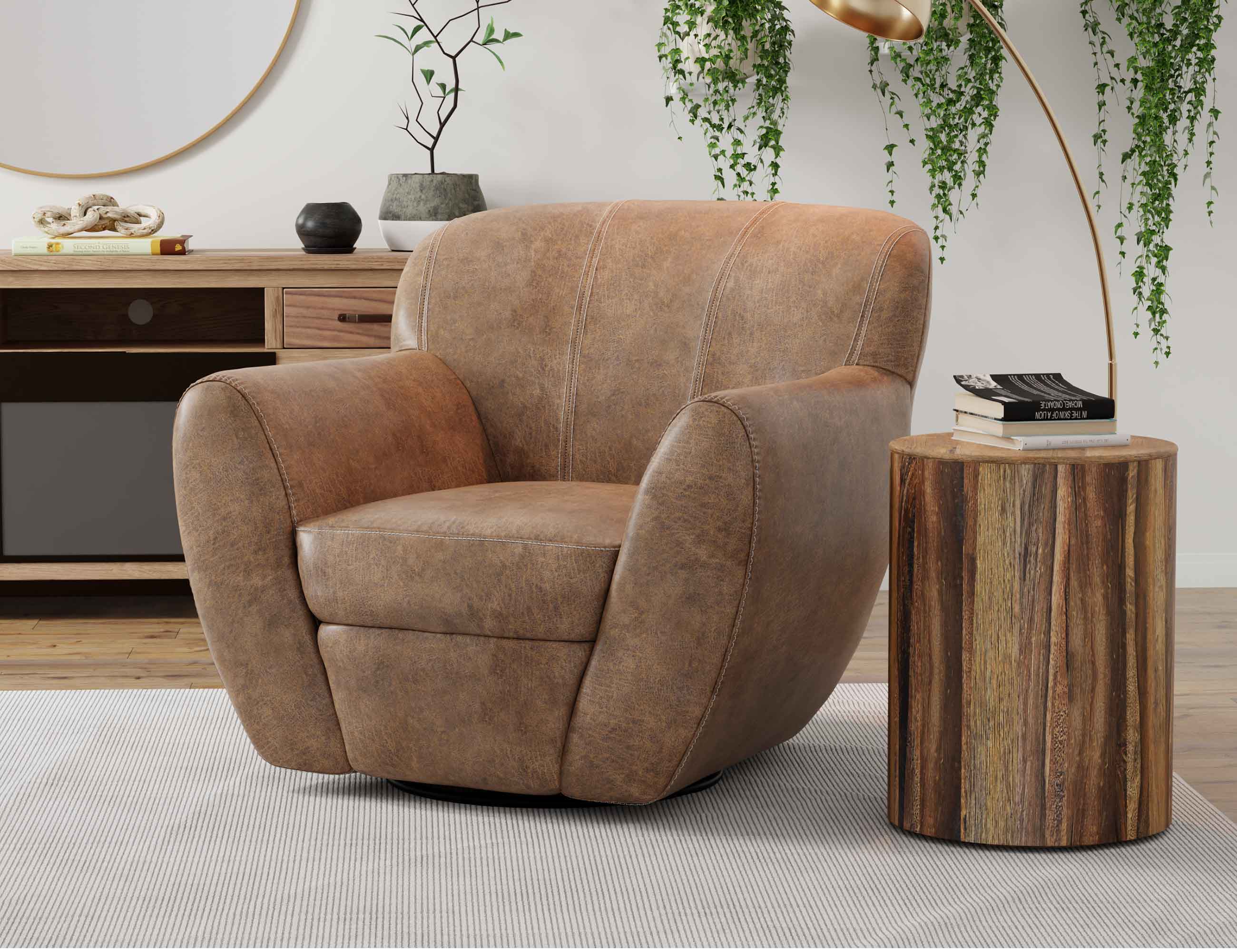 Tamesis - Armchair - Light Brown