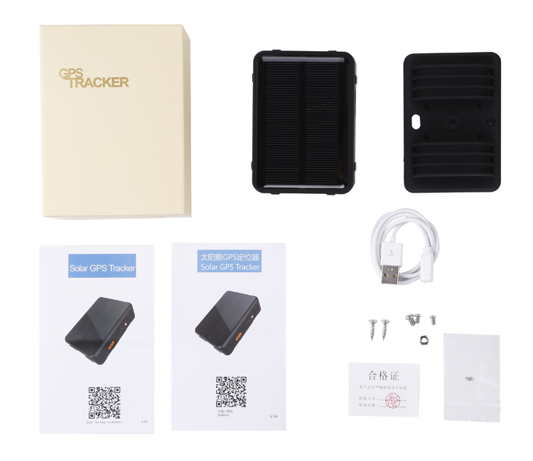 4g solar gps tracker v44