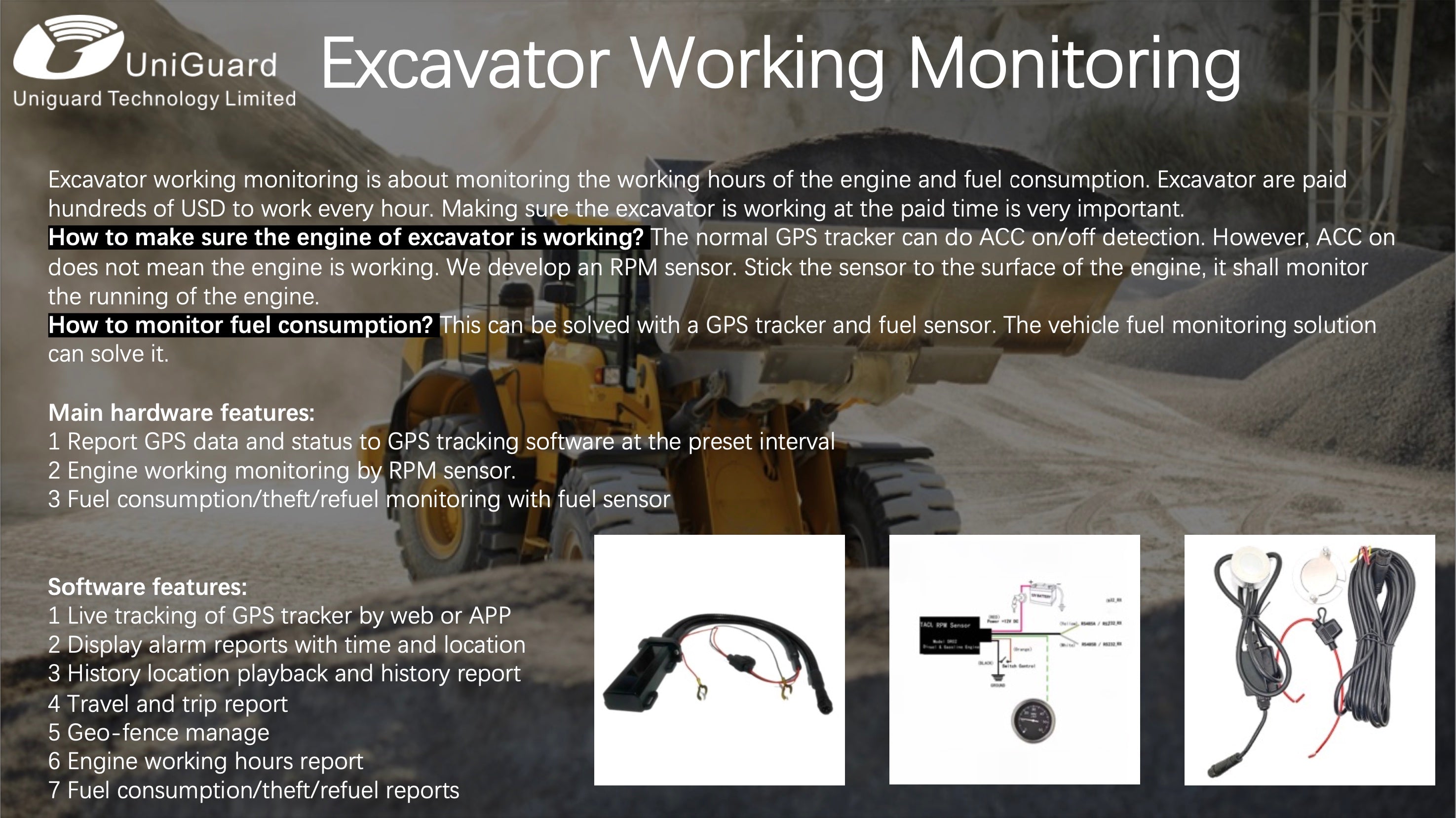 excavator tracking