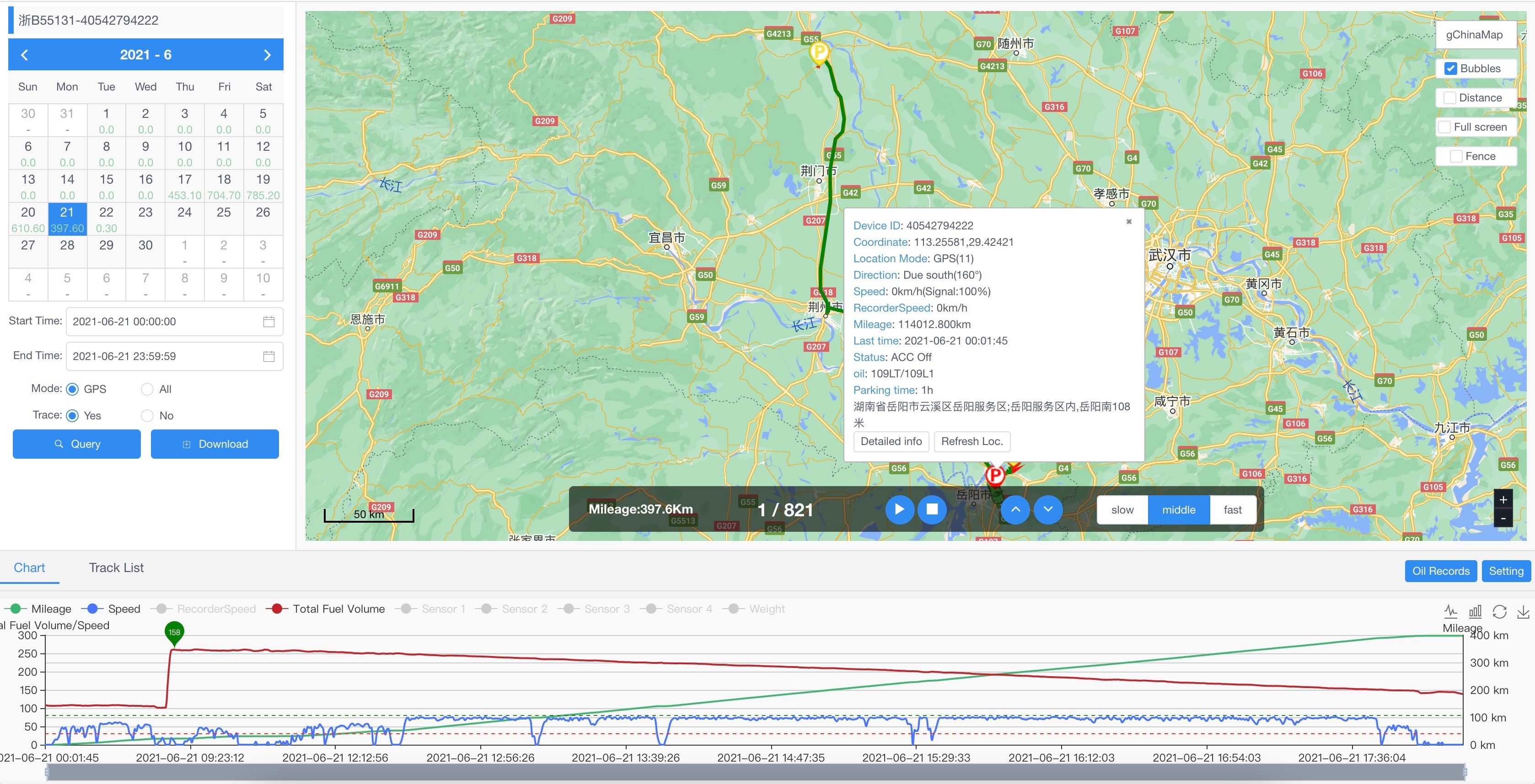 fuel monitoring device