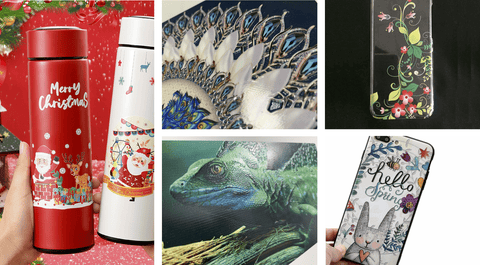 UV printer printing samples