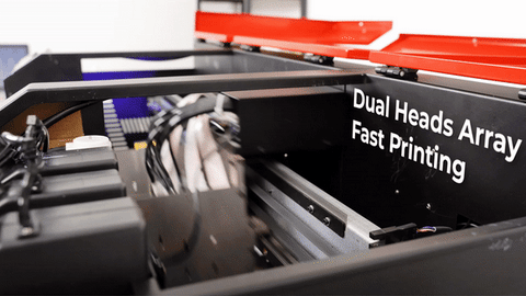 UV DTF printer dual heads array
