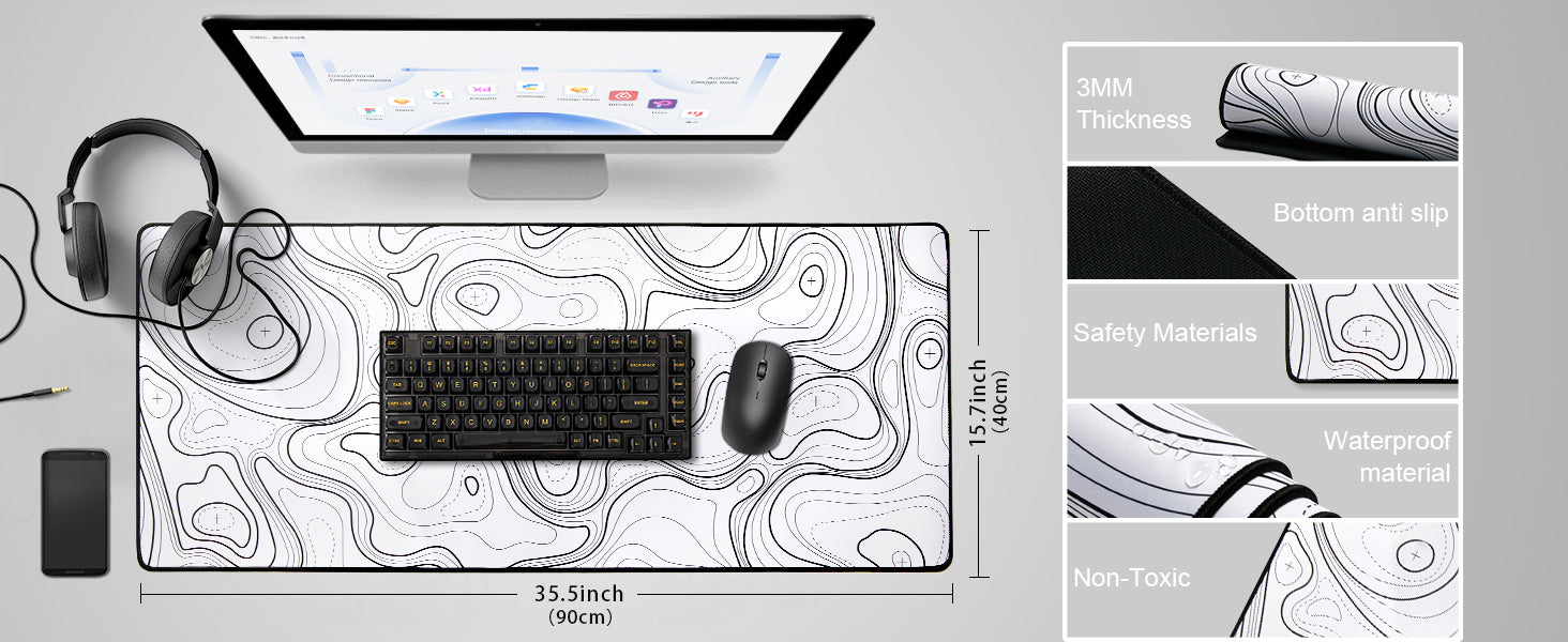 YUNZII Keynovo Shaped Mouse Mat Desk Pad - Cat – YUNZII KEYBOARD