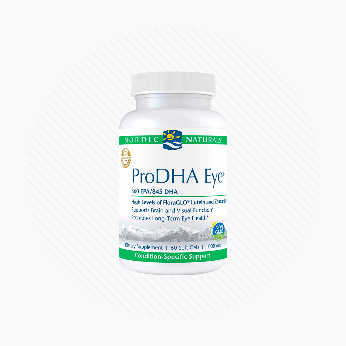 Nordic Naturals ProDHA Eye, Lemon - 60/120 Soft Gels - 1460 mg Omega-3 + FloraGLO Lutein & Zeaxanthin -