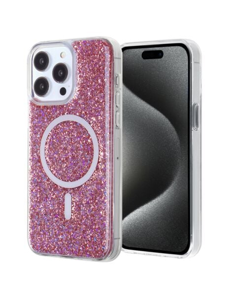 iPhone 15 Pro Glitter Wireless Charging Case