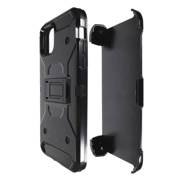 iPhone 11 Pro Max Metallic Rubber Tough Armor Defender Cases