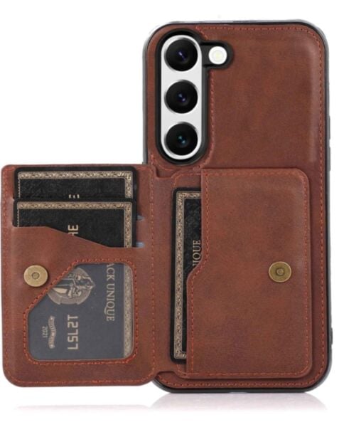 Galaxy S23 Plus Leather Pocket Wallet Case