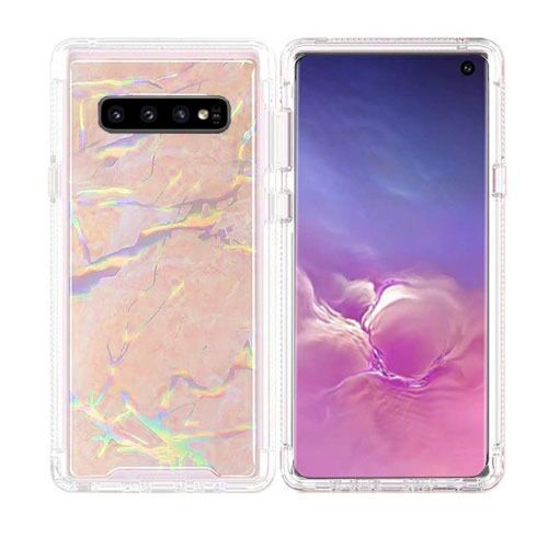 Galaxy S10 PLUS MARBLE DESIGN CLEAR BUMPER TPU CASES