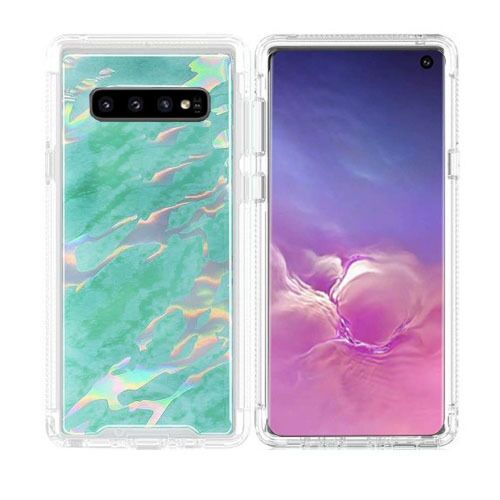 Galaxy S10 PLUS MARBLE DESIGN CLEAR BUMPER TPU CASES