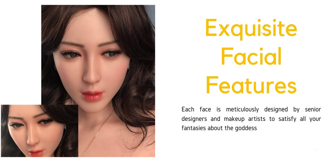 Gynoid doll facial feature