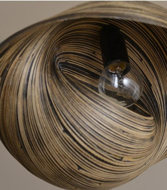 Bamboo Weaving Seashell Pendant Lamp