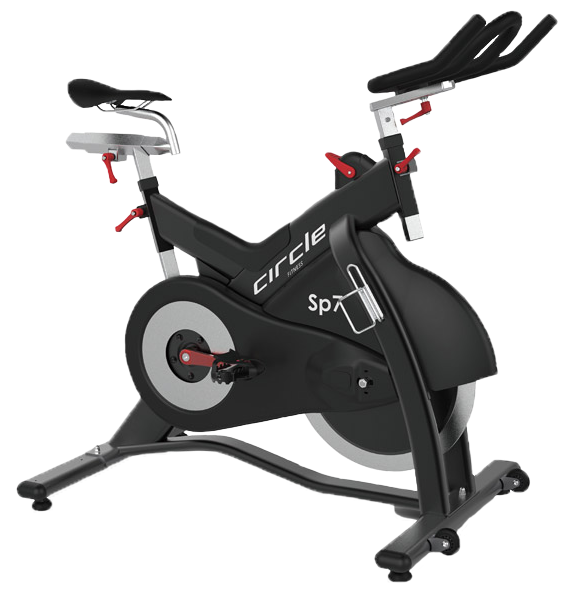 Indoor Cycle Bike  - Circle Fitness  -  with Poly V drive, sweat guard, shift magnetic brake, and LCD Console  - SP7  Gym or Home Workout