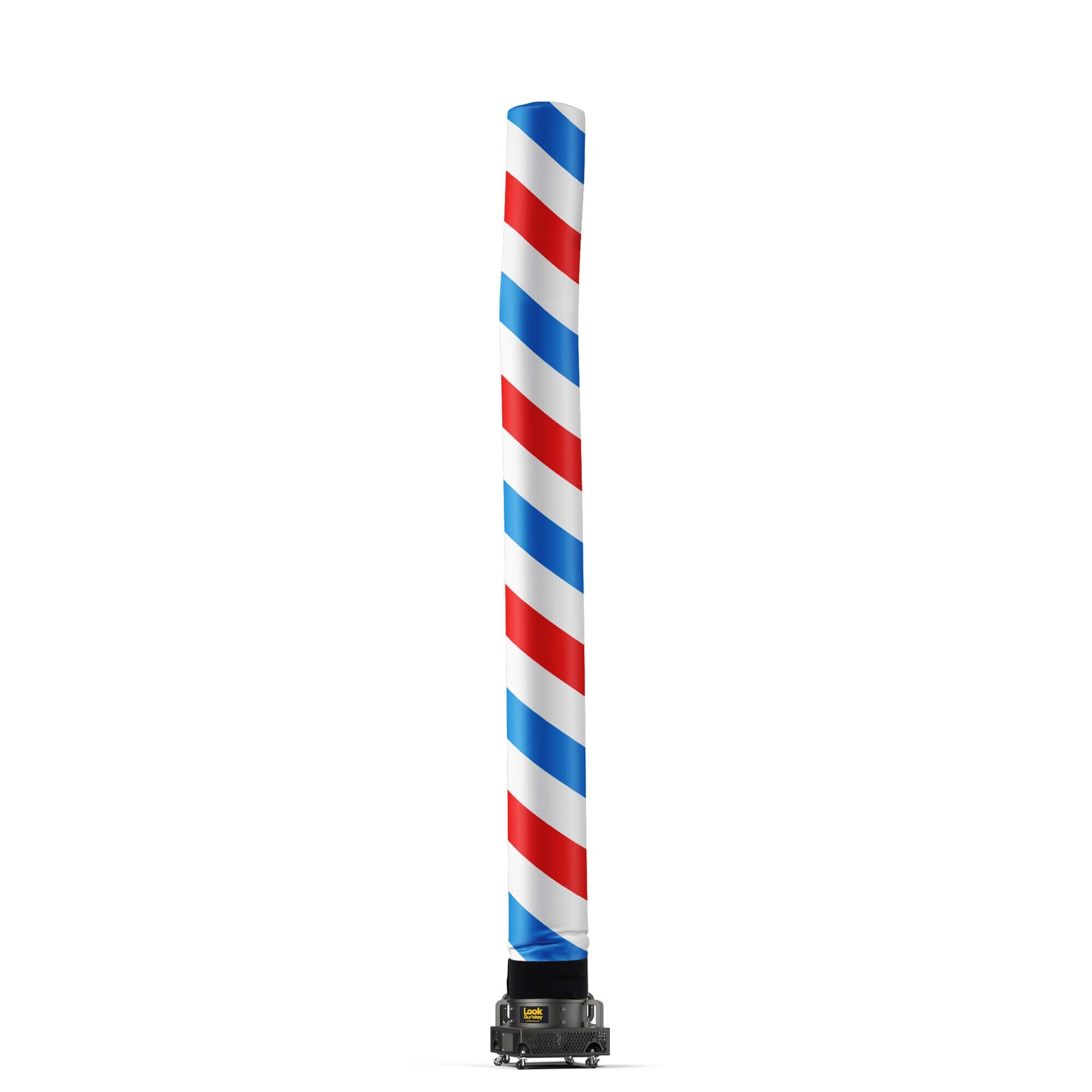  Barber Pole (Red, White, Blue) Tube 