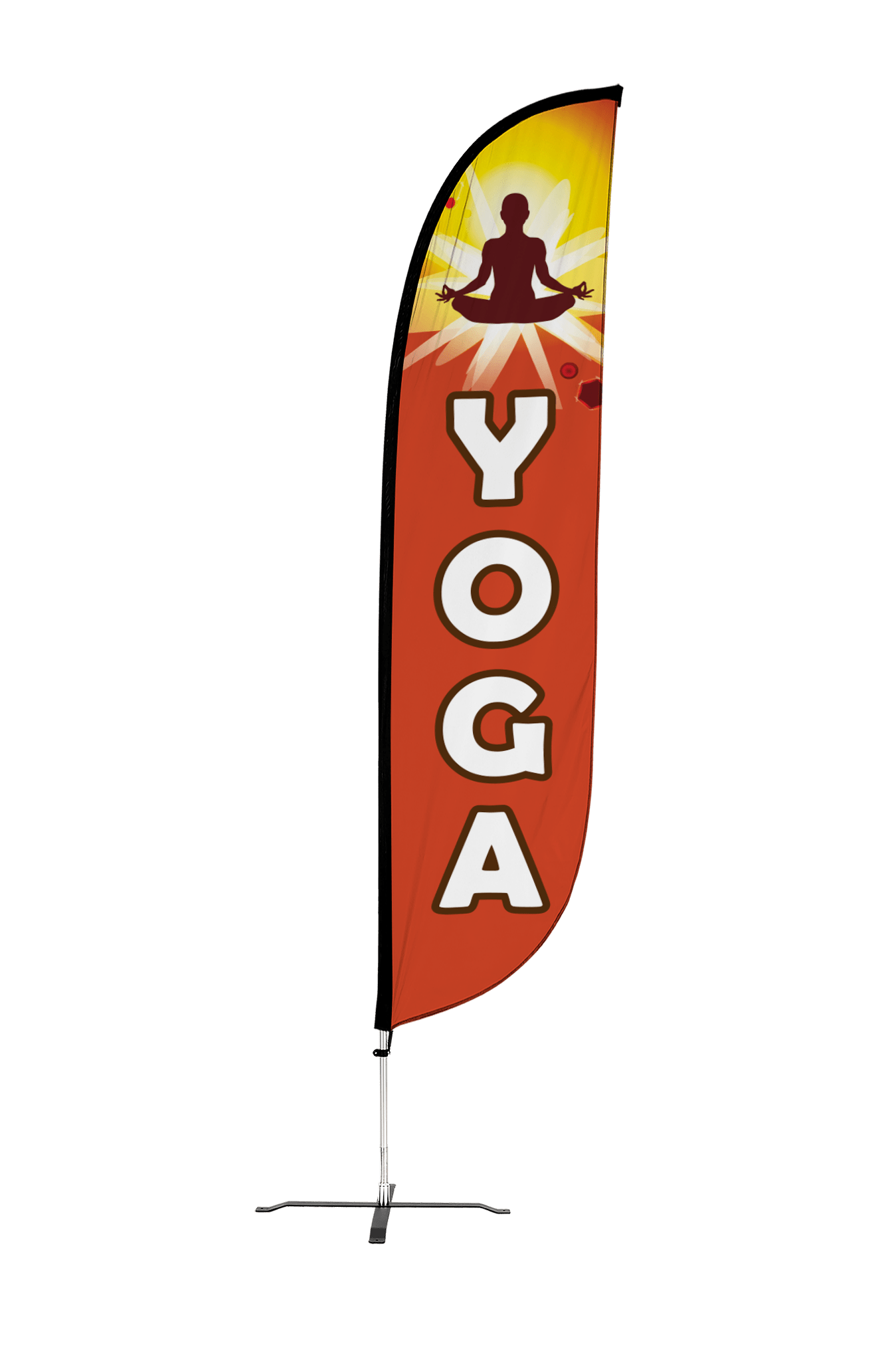  Yoga Feather Flag Red 