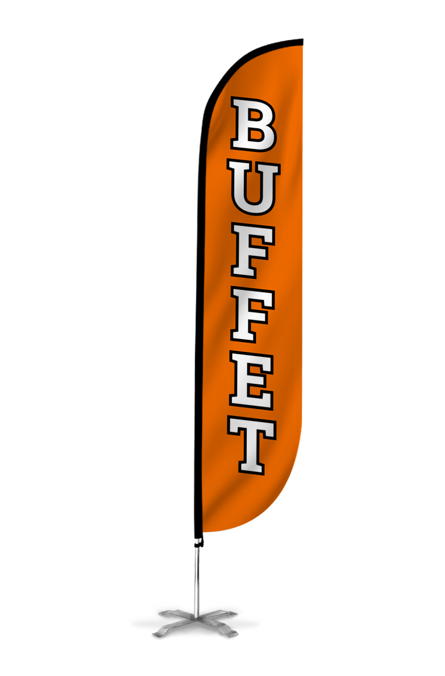  Buffet Feather Flag Orange 