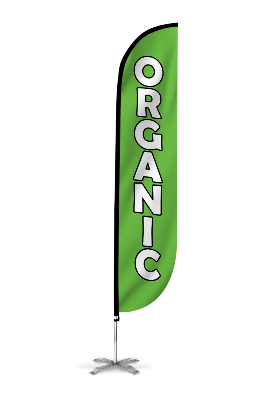  Organic Feather Flag 