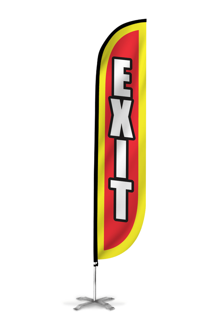  Exit Feather Flag 