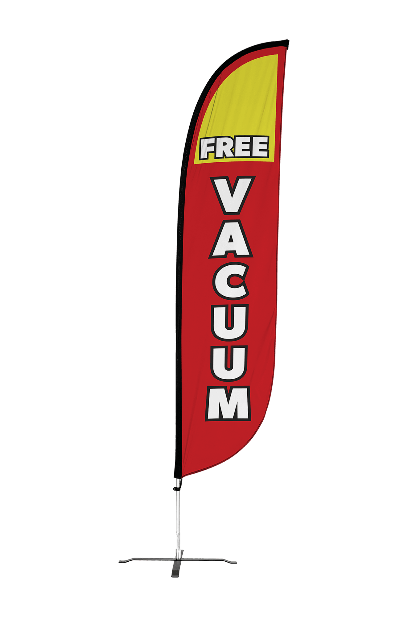  Free Vacuum Feather Flag Red 