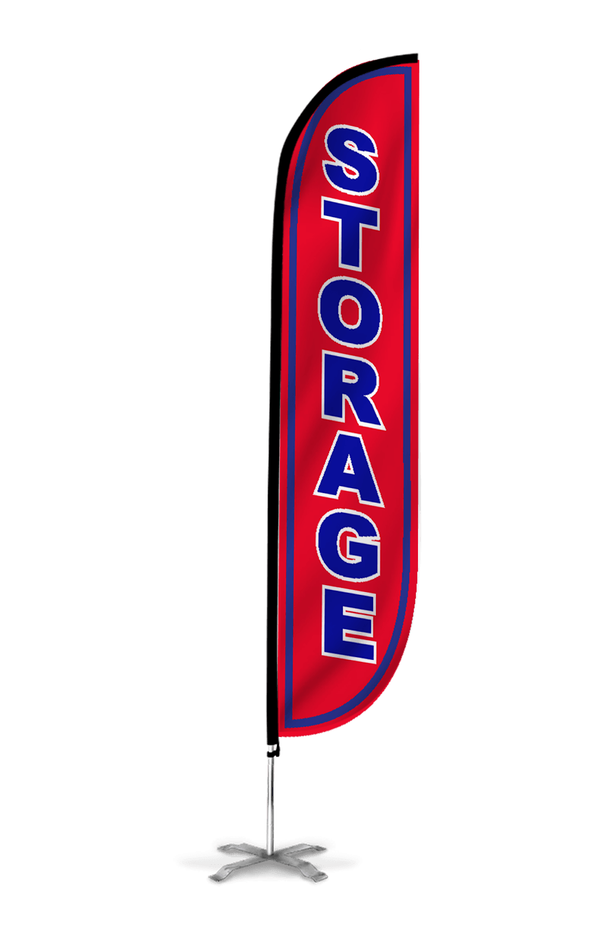  Storage Feather Flag Red 