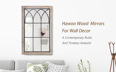 Hawoo wood mirror