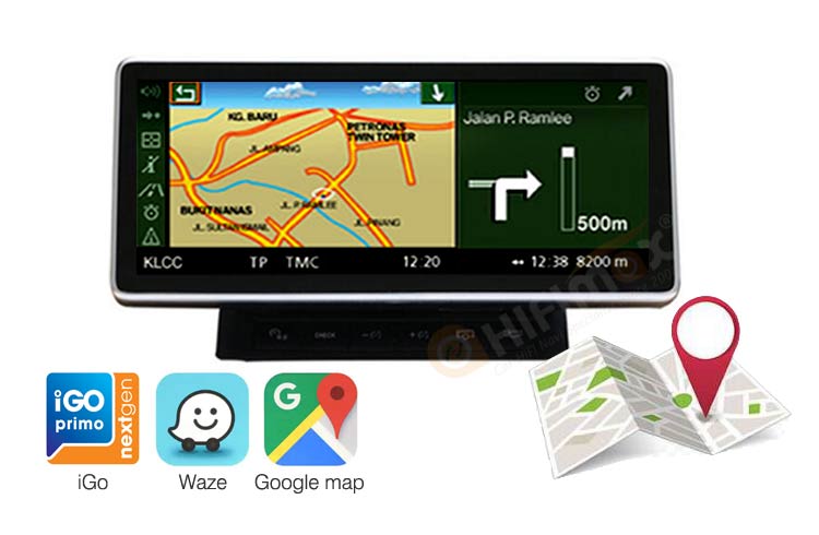 Audi A6 android navigation GPS support iGO Waze, Google map etc