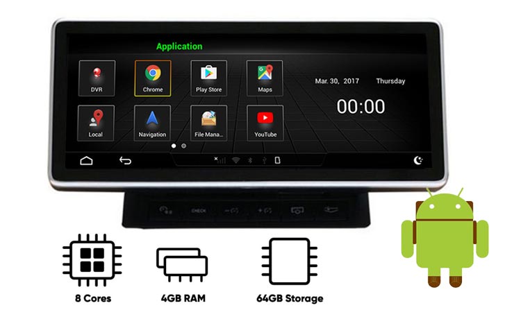 Audi A6 android navigation GPS system