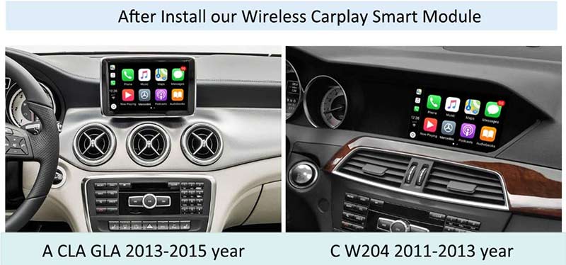 Mercedes benz GLA CLA C W204 NTG 4.5 4.7 Apple Carplay interface
