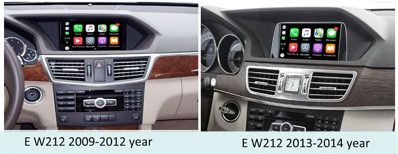 Mercedes benz E W212 NTG 4.5 4.7 Apple Carplay interface