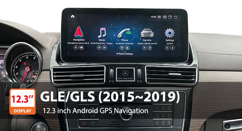 12.3'' Android 11 Navigation for Mercedes-Benz GLS X166 /GLE W166